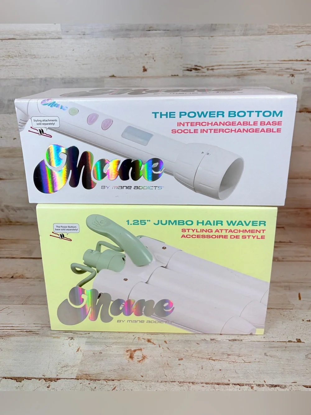 MANE Addicts The Power Bottom & 1.25” Jumbo Hair Waver Interchangeable Base